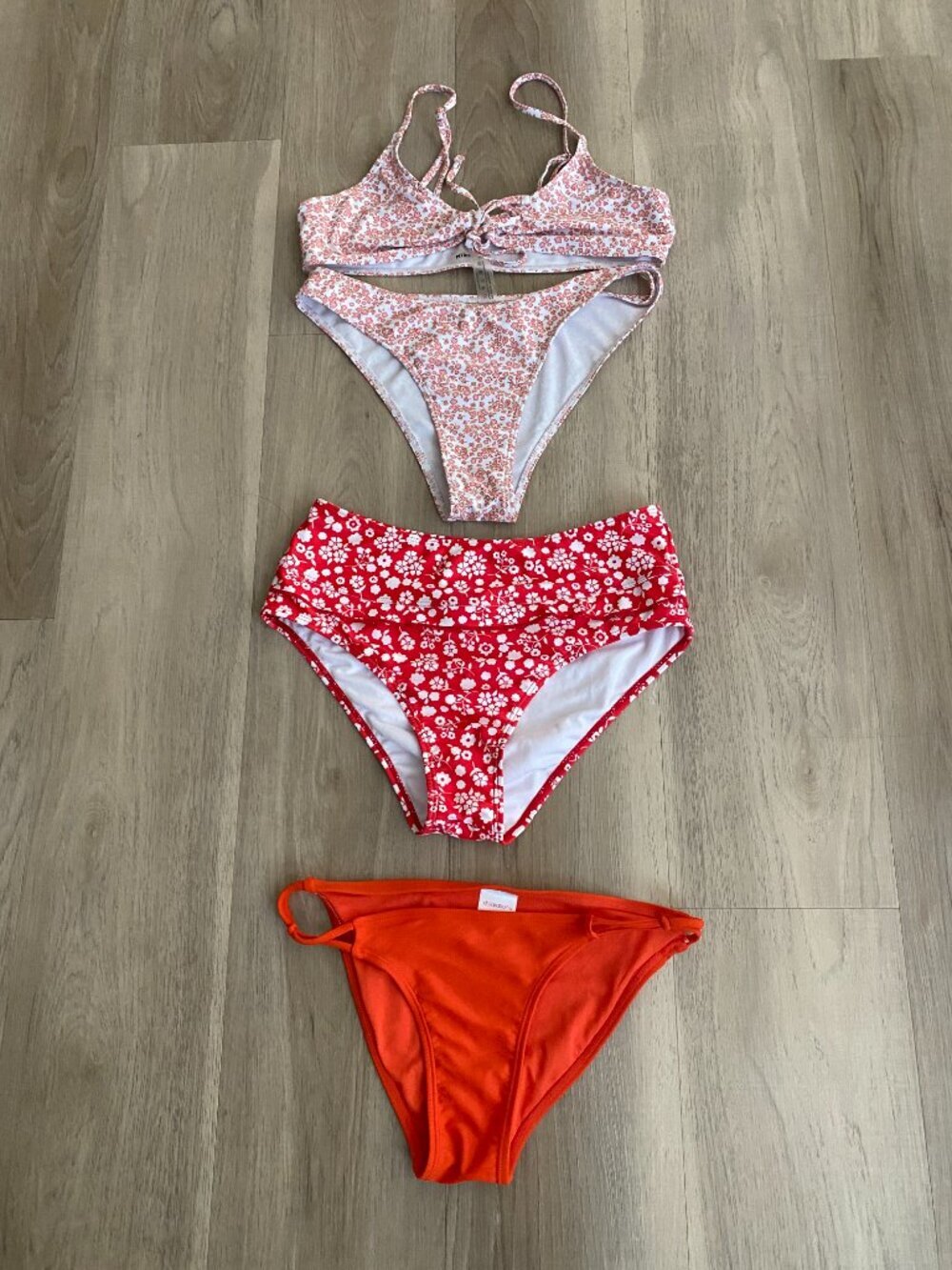 Swim Bundle Size Small  | SHEIN Floral Bikini Set + Floral High Waist & Orange - Picture 5 of 14